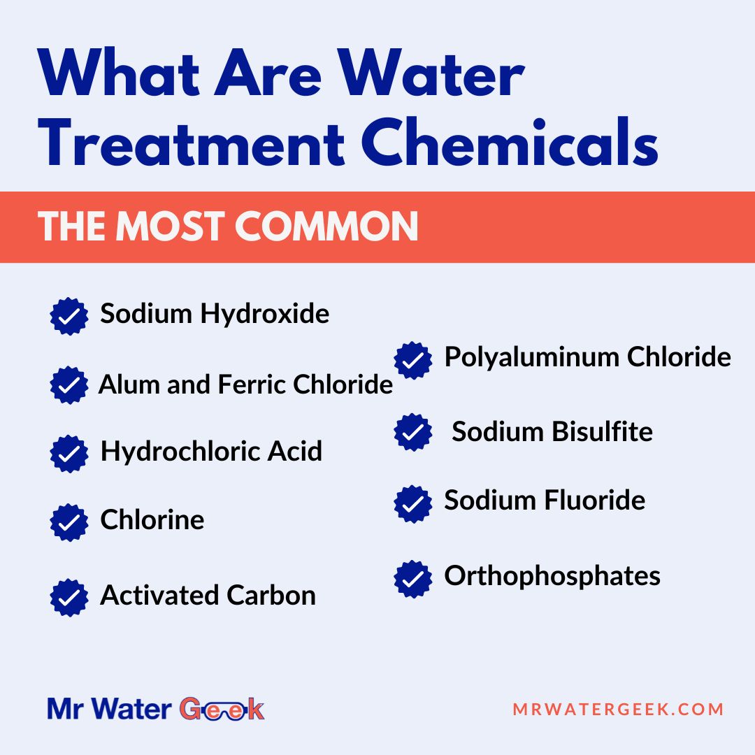 common water treatment chemicals what are water treatment chemicals the most common