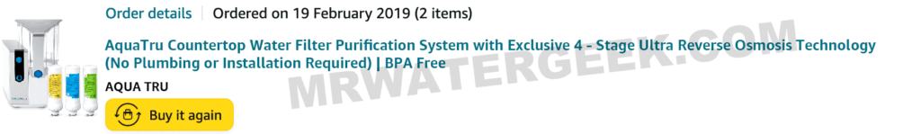 AquaTru Receipt AquaTru-Receipt