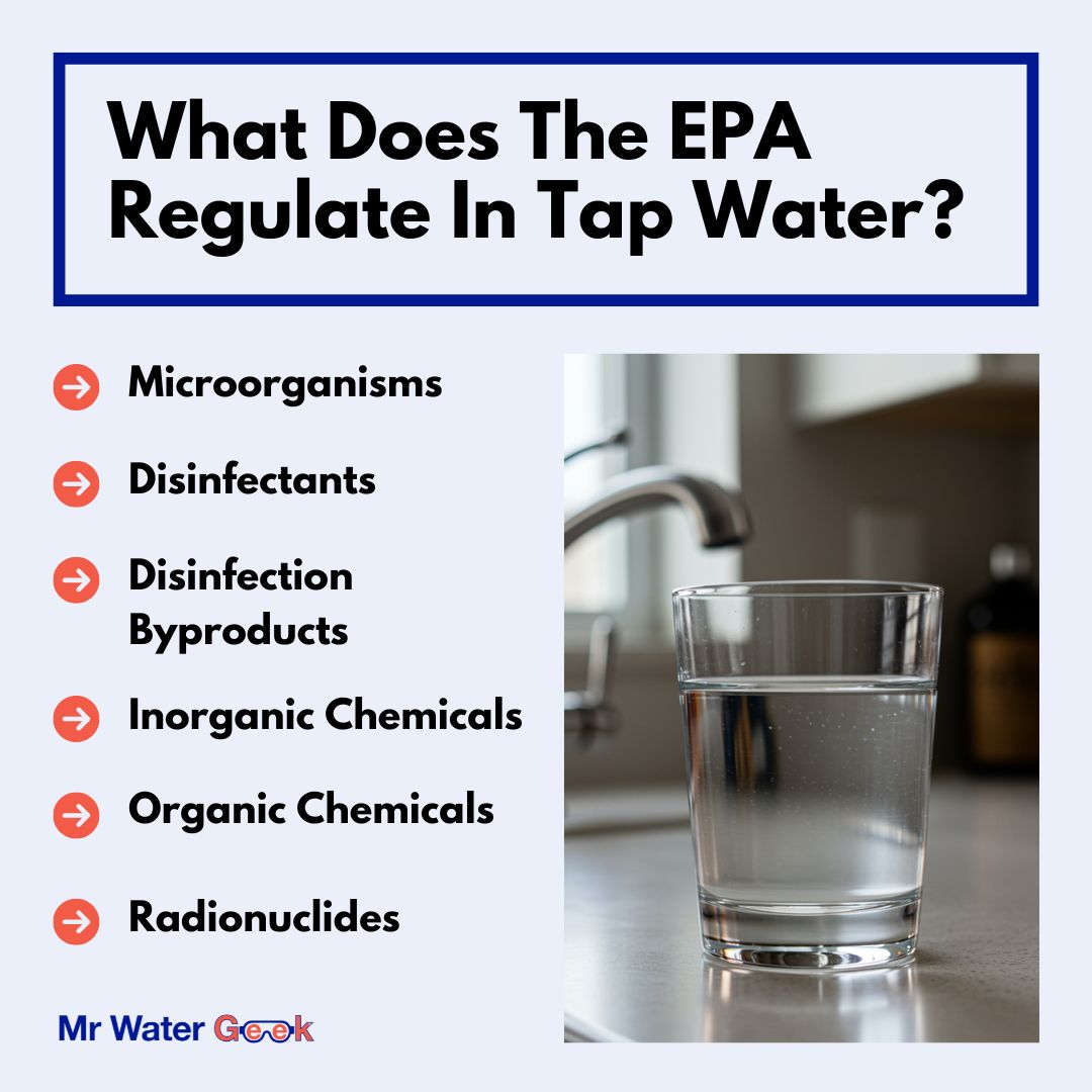 what does the epa regulate in tap water