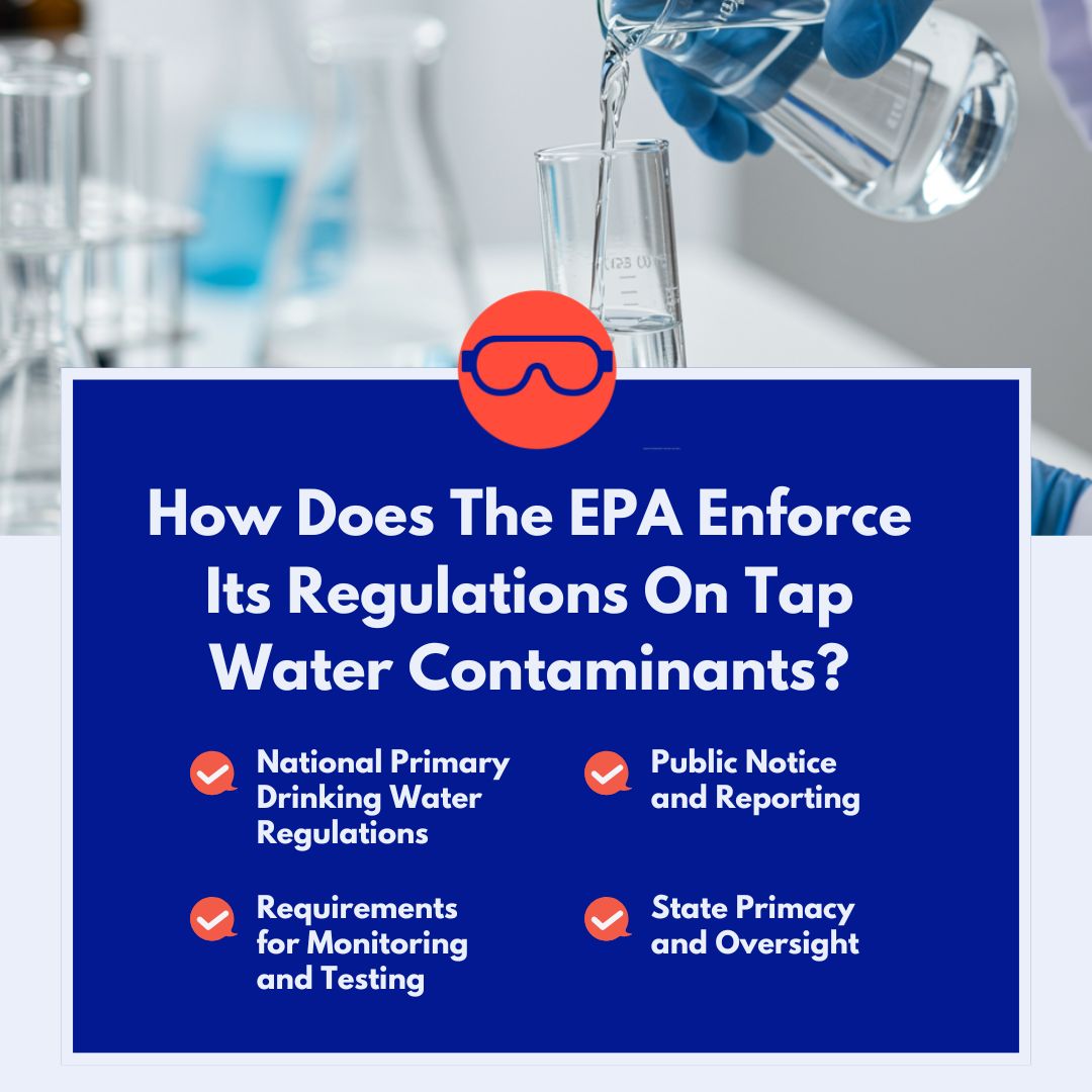 how does the epa enforce its regulations on tap water contaminants